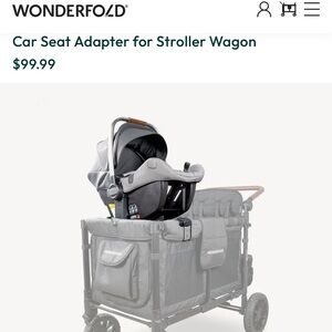 Brand new wonderfold w4 universal car seat adapter